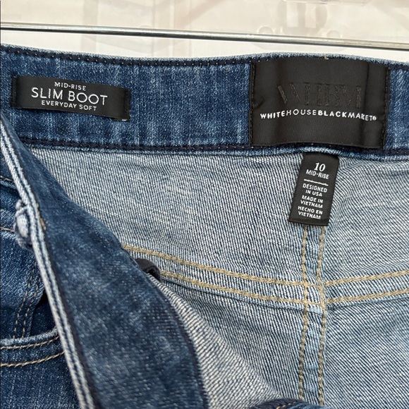 White House Black Market Mid-Rise Slim Boot Everyday Soft Jeans - Picture 5 of 11